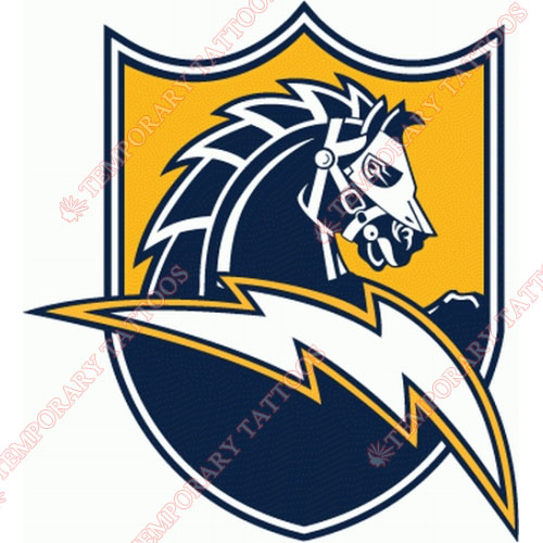 San Diego Chargers Customize Temporary Tattoos Stickers NO.736